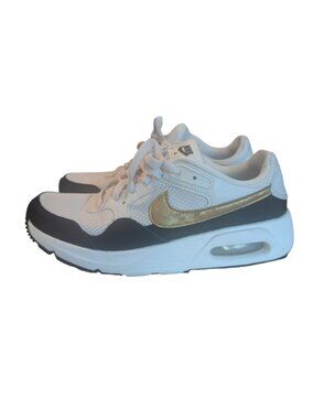 Nike ~ Air Max SC SE White/Black/ Gold Running Sneakers ~ Women’s 8